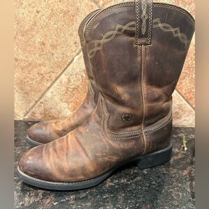 Ariat Men's Heritage Roper Brown Western Boots size 10 EE